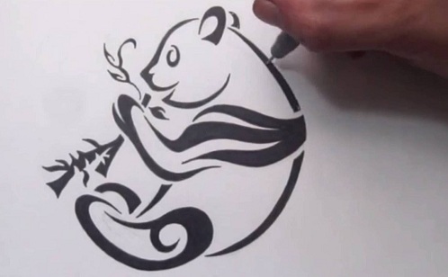 Kreative Panda Tattoo Designs