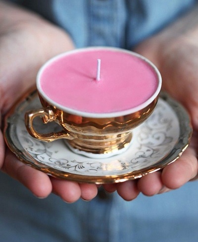 Tea Cup Candle