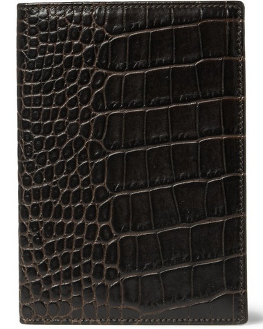 Krokodille læder paspung