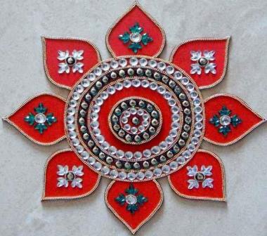 Kunstige Kundan Rangoli designs