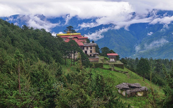 Phajoding Temple steder at besøge i bhutan