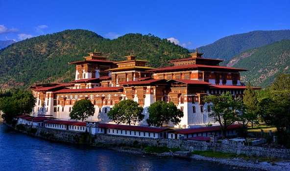 Punakha gyönyörű helyek Bhutánban