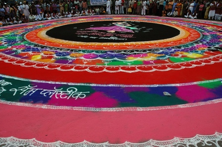 Diwali Big Rangoli Design