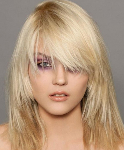 Skarp Medium Blond Frisure
