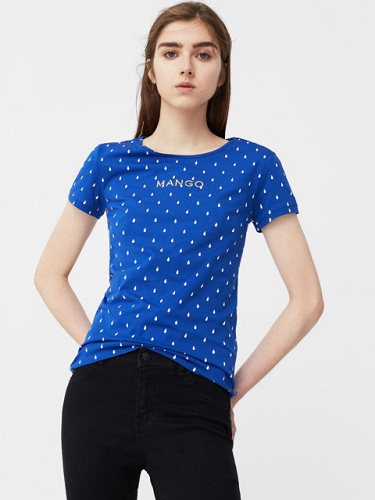 Egyszerű kék ​​lenyűgöző pólók