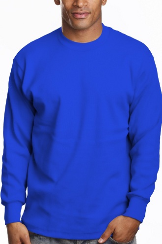 Mænds blå overbevisende T-shirts