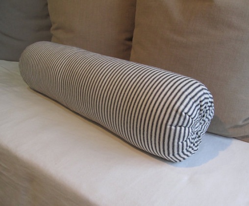 Navy Cotton Bolster párnák