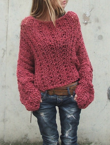 Cardigan Chunky Sweater