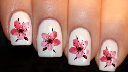 Vandklistermærke Cherry Blossom Design