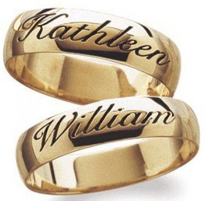 Esküvői gyűrűk névvel
