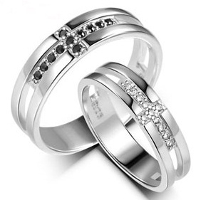 Lelki esküvői pár gyűrű