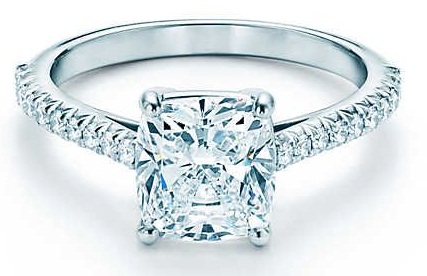 Tiffany gyémánt eljegyzési gyűrű
