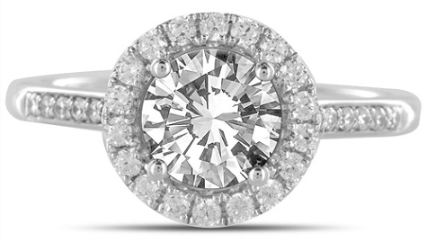 Halo Diamond forlovelsesring