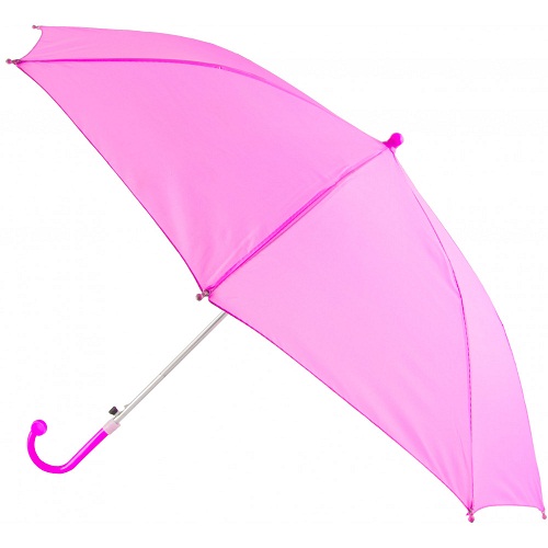 Afslappet lyserød paraply