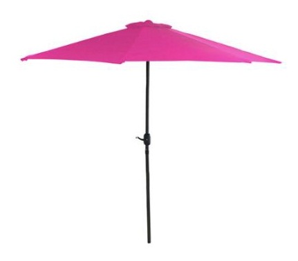 Udendørs lyserød paraply
