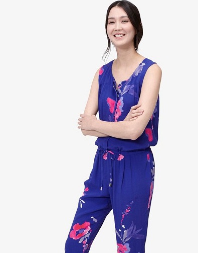 Ærmeløse Pool Blue Jumpsuits