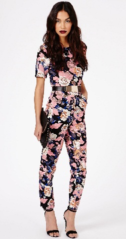 jumpsuits med blomster