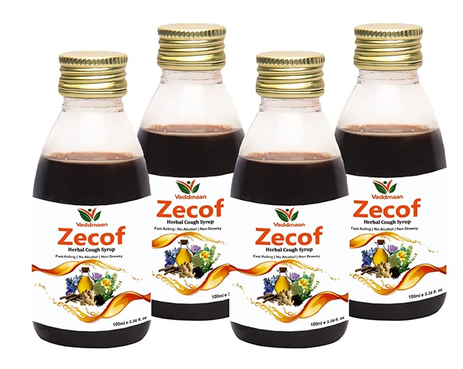 Vaddmaan Zecof - Pure Herbal & amp; Nautral ayurvedisk hostesirup