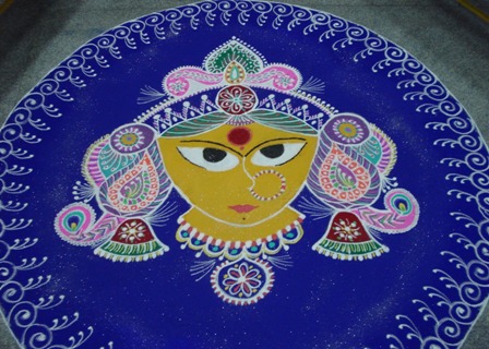 Világos Dasara Rangoli Design