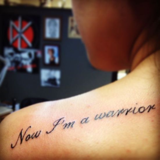 Demi Lovato Writings Tattoo Design