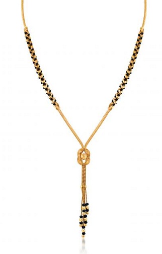 22k guld mangalsutra med hvirvel design