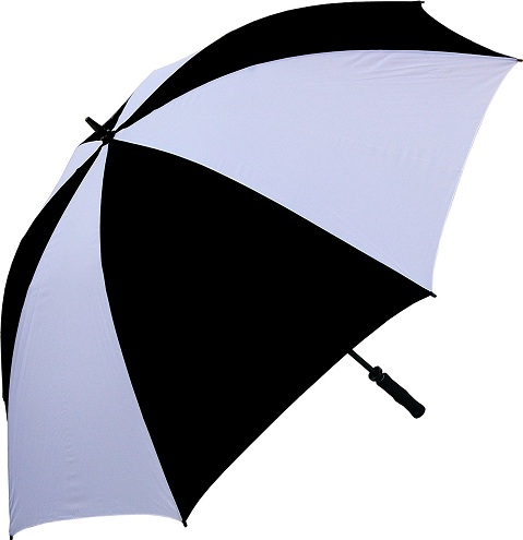 Sort hvid ventileret paraply