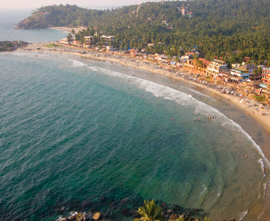 Nászút célpontok Indiában Áprilisban - Kovalam Beach