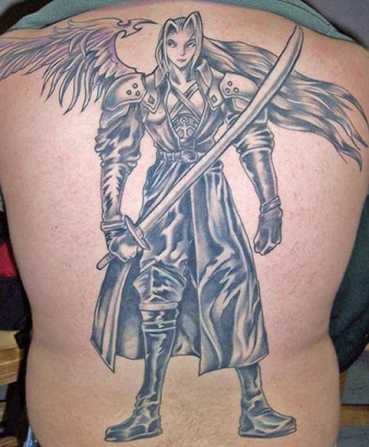 Fantasy harcos tetoválás