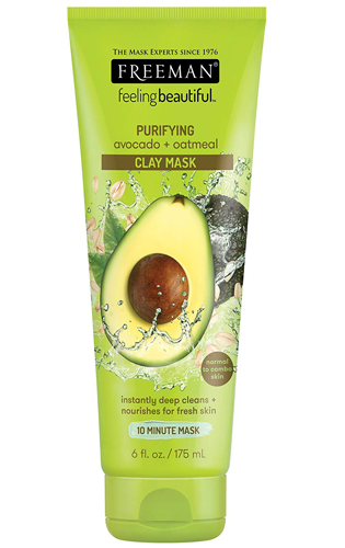 Freemen Clay Mask med Havregryn og Avocado