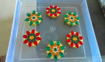 Kis virágú lebegő Rangolis