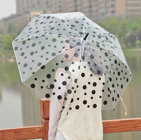 Superstærke gennemsigtige paraplyer