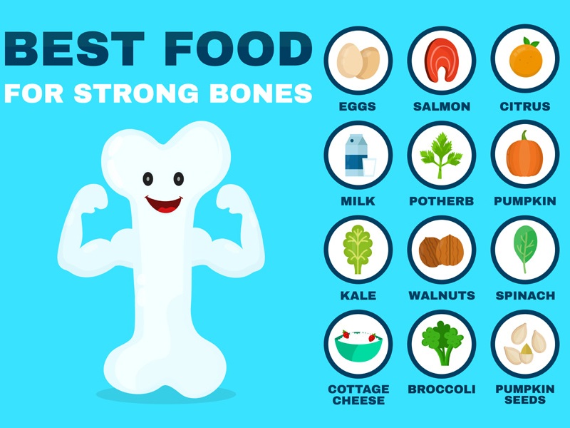 Bedste fødevarer til stærke knogler, som du kan spise i alle aldre