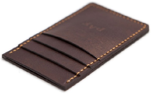 Téglalap alakú elülső zsebpénztárca