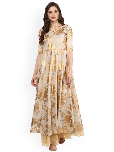 Lang designer Golden Kurti