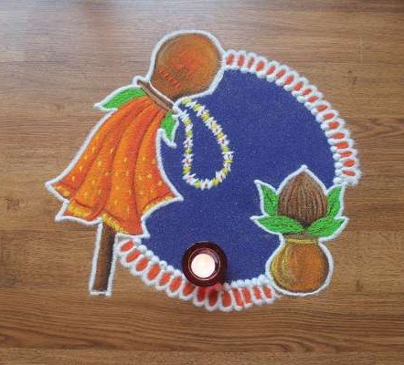 Aranyos Gudi Padwa Rangoli Design