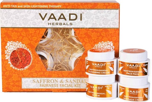 Vaadi Herbals Saffron & amp; Sandal Fairness Facial Kit