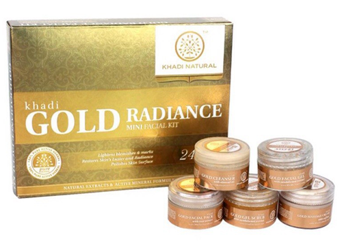 Khadi Natural Gold Radiance Facial Kit