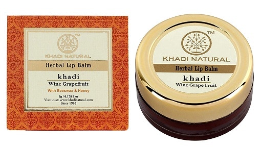 Khadi Natural Wine Grapefruit Lip Balm