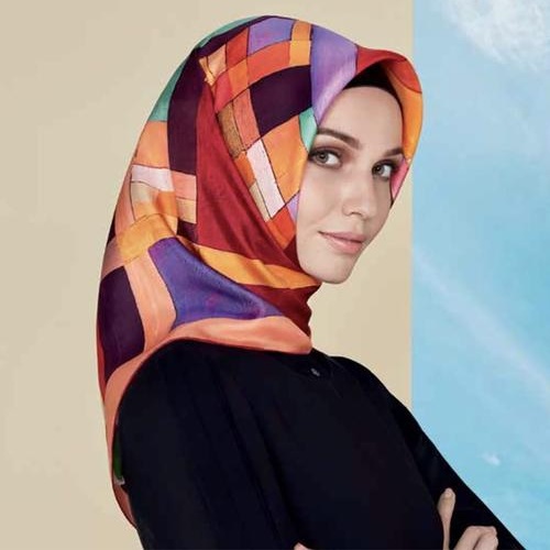 Fløjlsagtig Hijab tørklæde