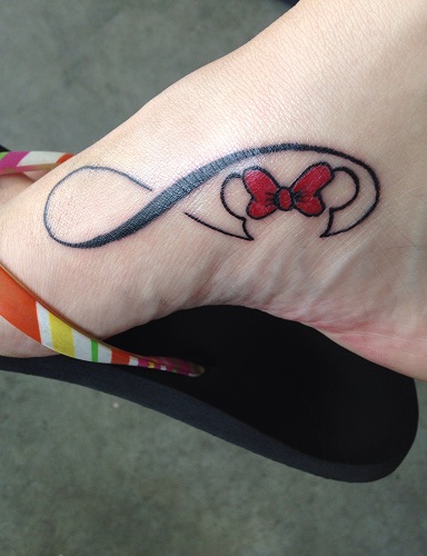 Infinity Mickey és Minnie Tattoo Design