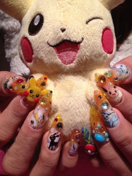 kawaii nail art