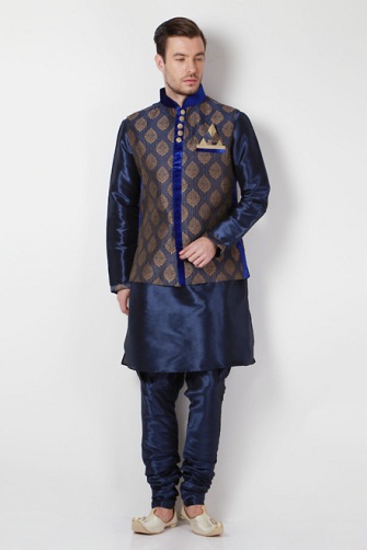 Etnisk slid Kurta med overfrakke