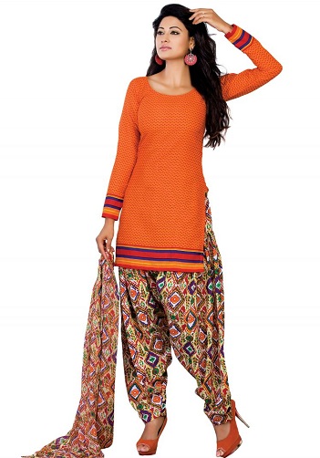 Kort stil Orange Kurti