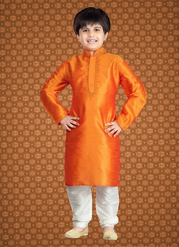 Simpel Orange Kurta