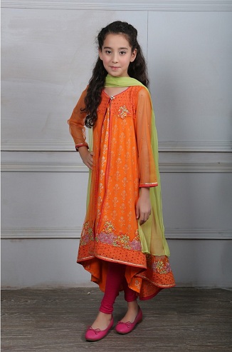 Orange Kurtis til teenager