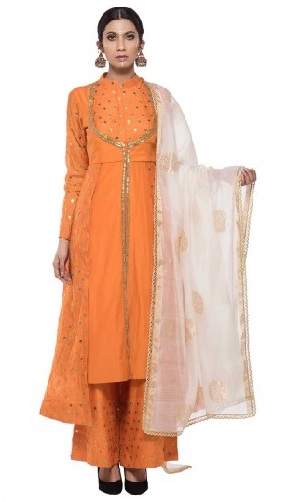 Designer Orange Kurti