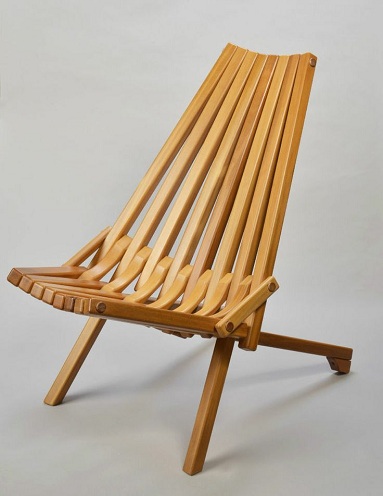 Modern teakfa szék