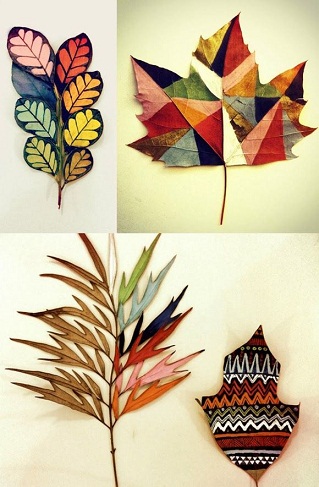 Festés Leaves Craft