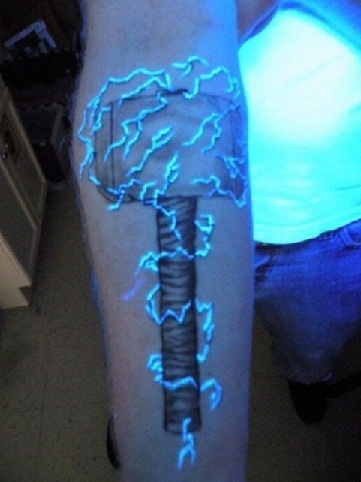 UV Lightning tatovering designs