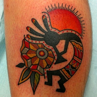 Dansende Kokopelli Tattoo
